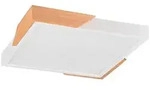 Led-Deckenleuchte Meta, Wei&szlig;, Holz, Kunststoff, 31.5x3.5x31.5 cm, Lampen & Leuchten,