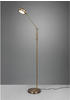 Trio Leuchten Led-Stehleuchte Franklin, Messing, Metall, 133 cm, Lampen & Leuchten,