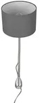 Trio Leuchten Wandleuchte Hotel, Grau, Nickel, Metall, Textil, F, 23 cm,...