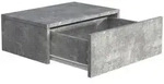 Livetastic Nachtschrank, Grau, Holzwerkstoff, 1 Schublade(n) Schubladen, 45x15x30 cm,