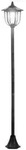 Outsunny Gartenlaterne,, Schwarz, Kunststoff, 26.5x177x26.5 cm, Dekoration,