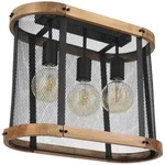 Globo Deckenleuchte, Dunkelbraun, Schwarz, Metall, Holz, 20x38x45 cm, CE,...