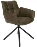 SetOne by Musterring Armlehnstuhl, Taupe, Textil, Rundrohr, 60x84x65 cm,