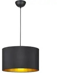 Trio Leuchten H&auml;ngeleuchte, Schwarz, Gold, Kunststoff, Textil, 150 cm, Lampen &