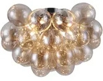 Maytoni Deckenleuchte, Nickel, Bernstein, Metall, Glas, 50x29.5x50 cm, CE,