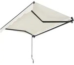 Juskys Gelenkarmmarkise, Beige, Textil, 300x250x250 cm, Sonnen- & Sichtschutz,