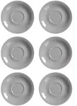 Ritzenhoff Breker Jumbountertassen, Grau, Keramik, Kaffee & Tee, Tassen, Untertassen