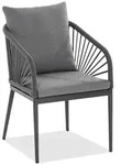 Niehoff Garden Gartensessel, Anthrazit, Metall, Textil, F&uuml;llung: Schaumstoff,