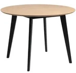 Mid.you Esstisch, Schwarz, Eiche, Holz, Eiche, Kautschukholz, furniert, massiv,...