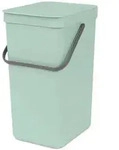 Brabantia Abfalleimer Sort u0026 GO, Jadegr&uuml;n, Kunststoff, 16 L, 22x40.1x27.9 cm,