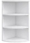 Vicco Eckregal, Wei&szlig;, Holzwerkstoff, 4 F&auml;cher, Formgebogen, 30x60x30 cm,