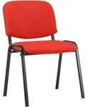 CLP Besucherstuhl, Rot, Metall, 53x83x53 cm, Arbeitszimmer, Besucherst&uuml;hle