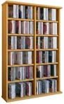 Mid.you Cd-Regal, Buche, Holzwerkstoff, 10 F&auml;cher, 60x91.5x18 cm, Wohnzimmer,