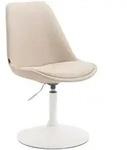 CLP Drehstuhl, Creme, Metall, 48x76x57 cm, Esszimmer, St&uuml;hle, Esszimmerst&uuml;hle,