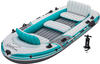Bestway Schlauchboot, Weiß, Hellblau, Metall, Kunststoff, Sport, oval, 166x45x364