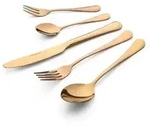 Echtwerk Besteckset, Kupfer, Metall, 30-teilig, ergonomischer Griff, rostfrei,