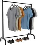 CLP Kleiderst&auml;nder, Schwarz, Metall, 120x120x38 cm, Garderobe,...