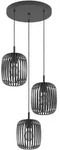 Eglo H&auml;ngeleuchte Romazzina, Schwarz, Metall, oval,oval, 46x110x46 cm, Lampen &