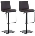 CLP Barhocker, Braun, Metall, 42x86x44 cm, Esszimmer, Barm&ouml;bel, Barhocker