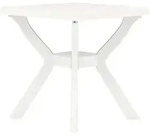 vidaXL Bistrotisch, Wei&szlig;, Kunststoff, 70x72x70 cm, Gartenm&ouml;bel, Gartentische,
