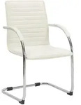 CLP Schwingstuhl, Wei&szlig;, Metall, 56x95x60 cm, Esszimmer, St&uuml;hle, Esszimmerst&uuml;hle,