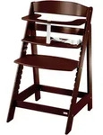 Roba Kinderhochstuhl, Dunkelbraun, Holzwerkstoff, 1-Sitzer, 44.5x80x54 cm,