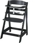 Roba Kinderhochstuhl, Schwarz, Holzwerkstoff, 1-Sitzer, 44.5x80x54 cm, Babym&ouml;bel,