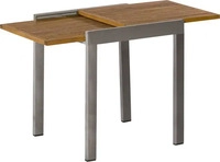 Gardenson BALKONTISCH Graphit, Natur 75x65x65-130 cm