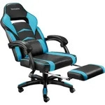 tectake B&uuml;rostuhl, Schwarz, Hellblau, Textil, 70x127.5x69 cm, Kinder- &