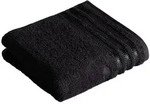 Vossen Handtuch Cult de Luxe, Schwarz, Textil, Bord&uuml;re, 50x100 cm, ISO 9001, Fkt,