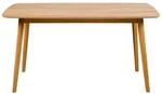 Mid.you Esstisch, Eiche, Holz, Eiche, furniert, rechteckig, rund, 150x75x80 cm,