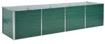 vidaXL Garten-Hochbeet, Gr&uuml;n, Metall, Rechteckig, 80x77x320 cm, Gartenzubeh&ouml;r,