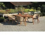 Gardenson Gartengarnitur, Akazie, Teak, Holz, Metall, Kunststoff, Textil, Akazie,