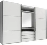 P & B Schwebet&uuml;renschrank Wimex Magic, Silber, Wei&szlig;, Glas, Holzwerkstoff, 5