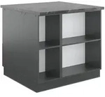 Vicco K&uuml;cheninsel, Bordeaux, Anthrazit, Holzwerkstoff, Rechteckig, 90x82x81.6...