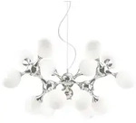 Ideal Lux H&auml;ngeleuchte Nodi, Wei&szlig;, Chrom, Metall, Glas, 105x83-240x105 cm,...