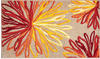 Grund Badteppich Art, Orange, Beige, Textil, Blume, rechteckig, 60x100 cm, Oeko-Tex®