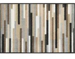 wash+dry Fussmatte Mikado Stripes, Beige, Braun, Grau, Textil, Streifen,...