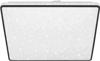 Briloner LED-DECKENLEUCHTE Schwarz 37x5x37 cm, Energieeffizienzklasse: E (G-A)