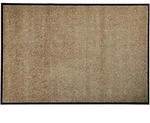 Astra Fussmatte Diamant, Sand, Textil, Uni, rechteckig, 80x120 cm, schmutzabweisend,
