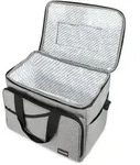BoMoe K&uuml;hltasche, Grau, Textil, 29 cm, Essen & Trinken, Barausstattung