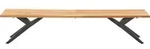 Musterring Gartenbank Rotterdam, Anthrazit, Teak, Holz, Metall, Teakholz, massiv,