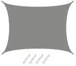Amanka Sonnensegel, Grau, Kunststoff, Rechteckig, 500x600 cm, Sonnenschutz &