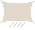 Amanka Sonnensegel, Beige, Kunststoff, Rechteckig, 300x500 cm, Sonnenschutz &