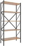 Mid.you Regal, Honigeiche, Holzwerkstoff, 5 F&auml;cher, 66x160x34 cm, stehend,