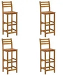 vidaXL Barhocker, Braun, Holz, Rechteckig, 36x110x42 cm, Gartenm&ouml;bel, Gartenst&uuml;hle,