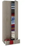Mid.you Mehrzweckschrank, Sonoma Eiche, Kunststoff, Holzoptik, 4 F&auml;cher, 1