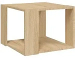 vidaXL Couchtisch, Sonoma Eiche, Holz, Strukturbuche, Quadratisch,Quadratisch,