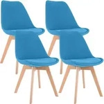 CLP Stuhl, T&uuml;rkis, Holz, 49x83x50 cm, Esszimmer, St&uuml;hle, Esszimmerst&uuml;hle,