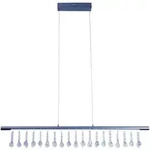 N&auml;ve Led-H&auml;ngeleuchte Nobilis, Grau, Metall, Glas, 100 cm, Lampen & Leuchten,